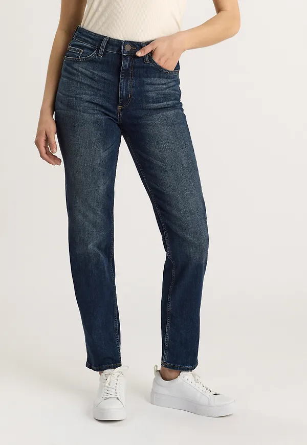 NEA Mörkblå raka jeans