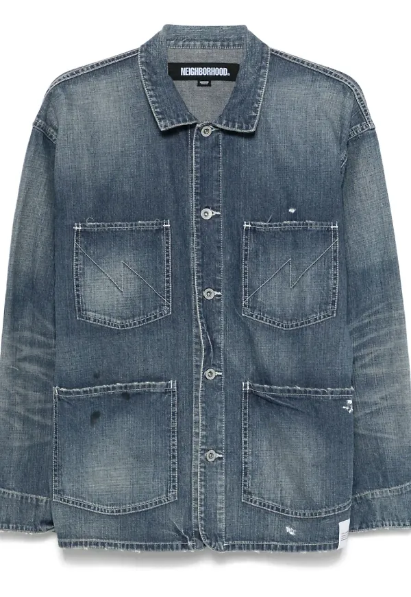 Neighborhood jeansjacka - Blå