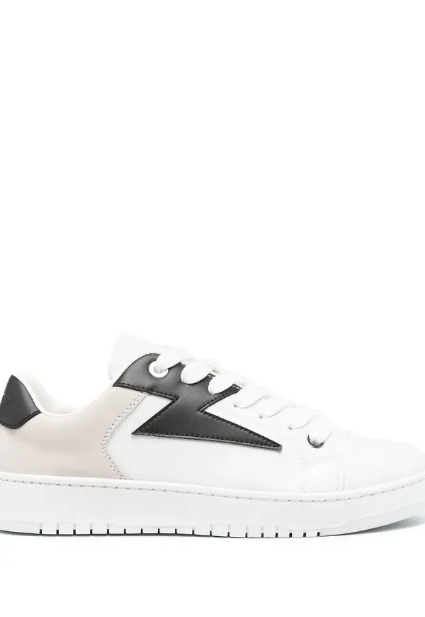 Neil Barrett Duran lädersneakers - Vit