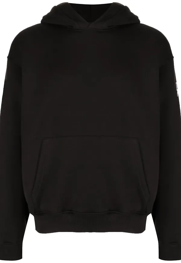 Neil Barrett Hoodie med applikation - Svart