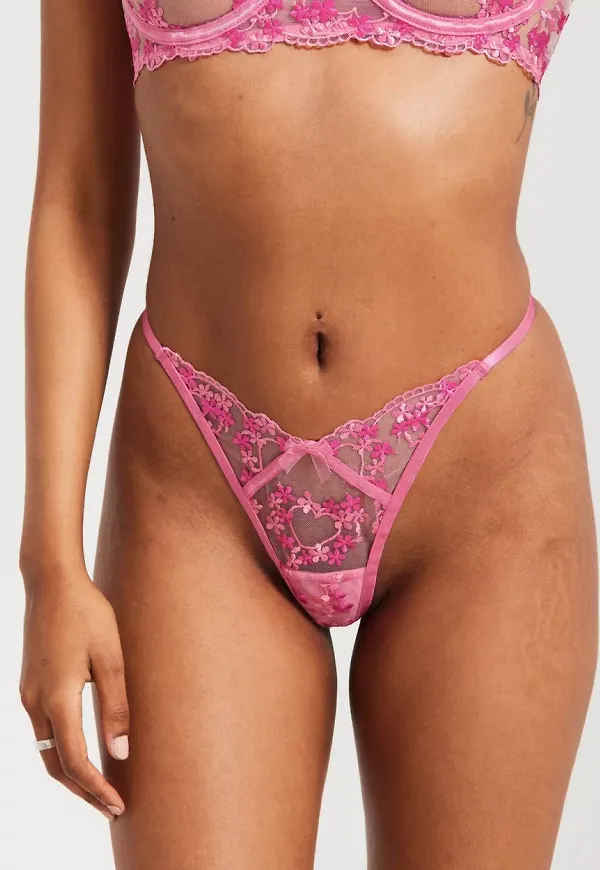 Nelly - Trosor - Rosa - Flirty Thong - Underkläder - Panties