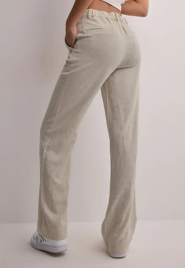 Nelly - Beige - Linen Suit Pants