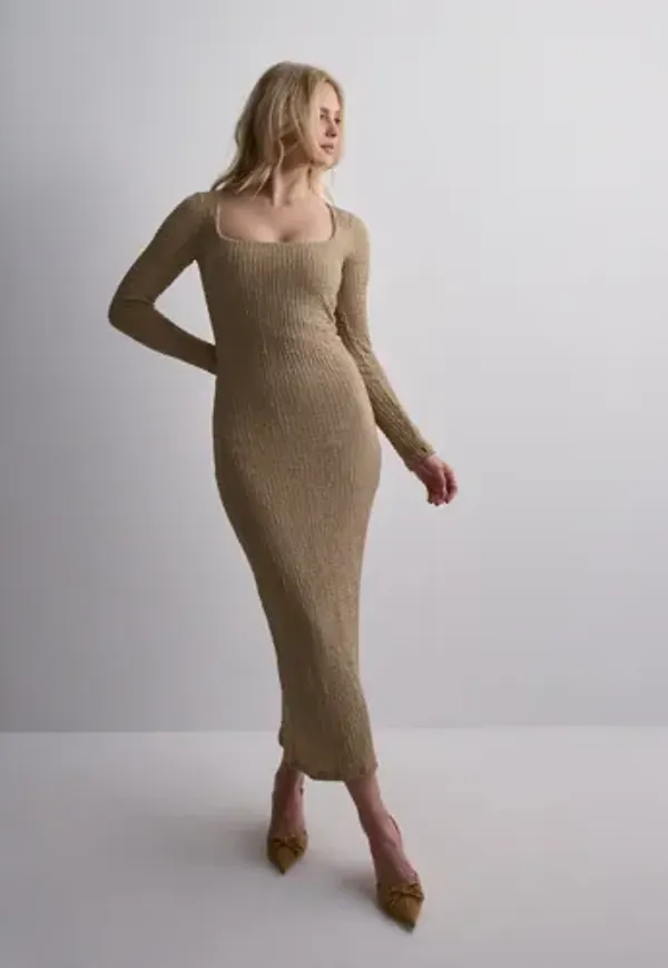 Nelly - Beige - Sweetheart Structure Dress