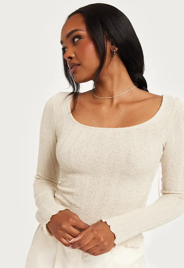 Nelly - Beige - Tied Back Top