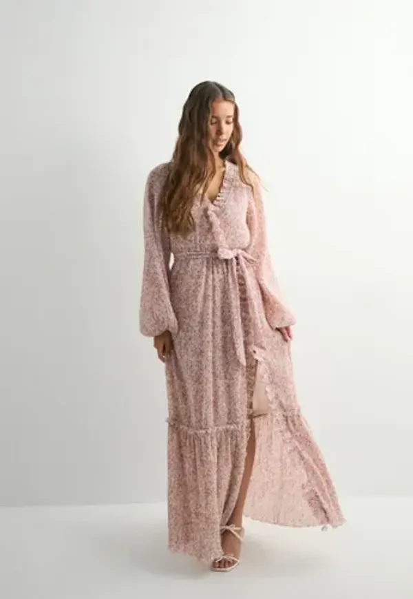 Nelly - Blommig - Maxi Wrap Dress
