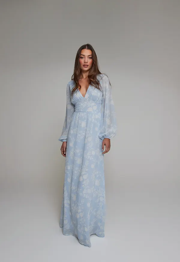 Nelly - Blå - Flawless Floral Dress