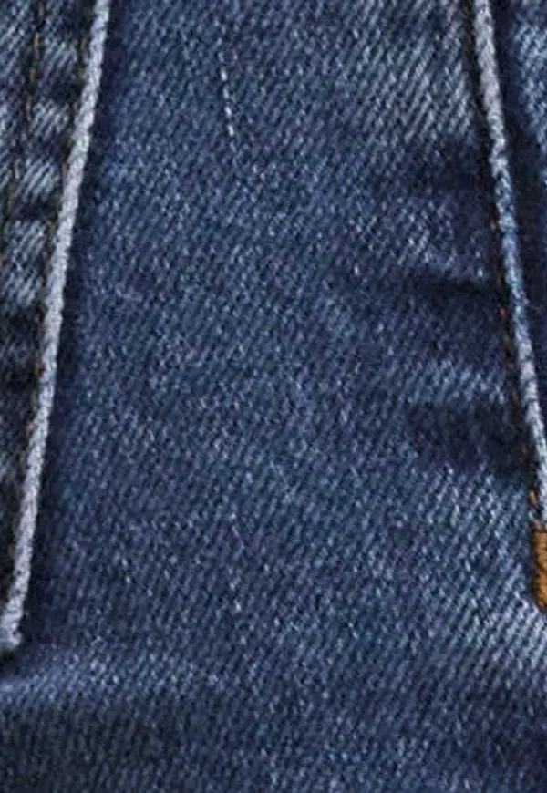 Nelly - Blå - Low Waist Straight Leg Jeans