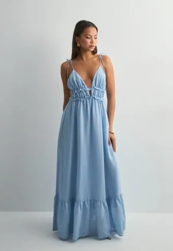 Nelly - Blå - Tied Summer Dress