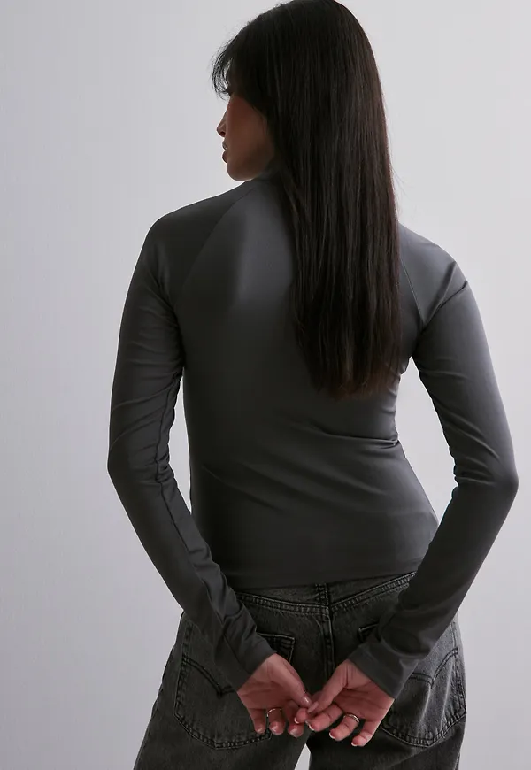 Nelly - Grå - Full Zip Top