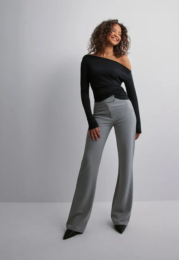 Nelly - Grå - Keep It Up Flare Pants