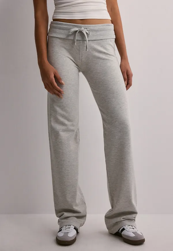 Nelly - Grå - Pull On Folded Pants