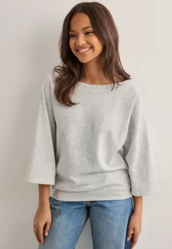 Nelly - Grå - Shoulder Focus Sweat