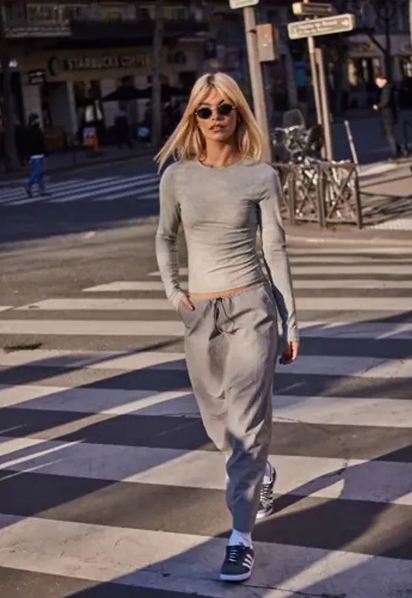Nelly - Grå - Sporty skirt