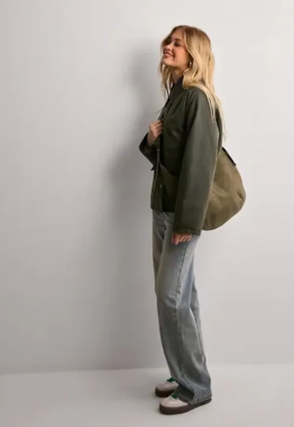 Nelly - Grön - Reversible Coated Jacket