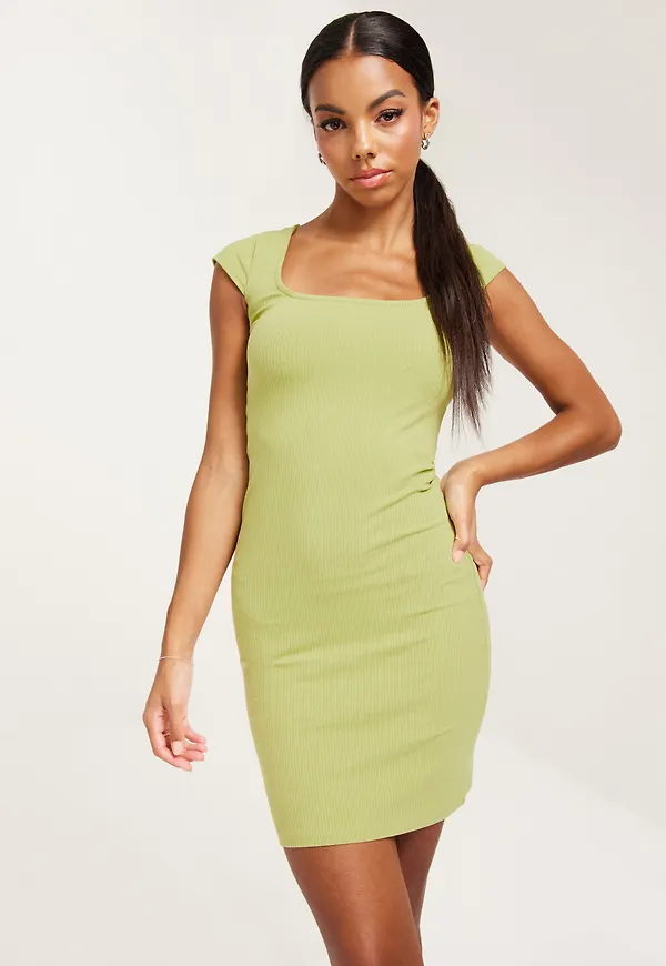 Nelly - Grön - Spring Mini Dress