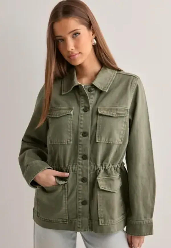 Nelly - Grön - Twill Spring Jacket