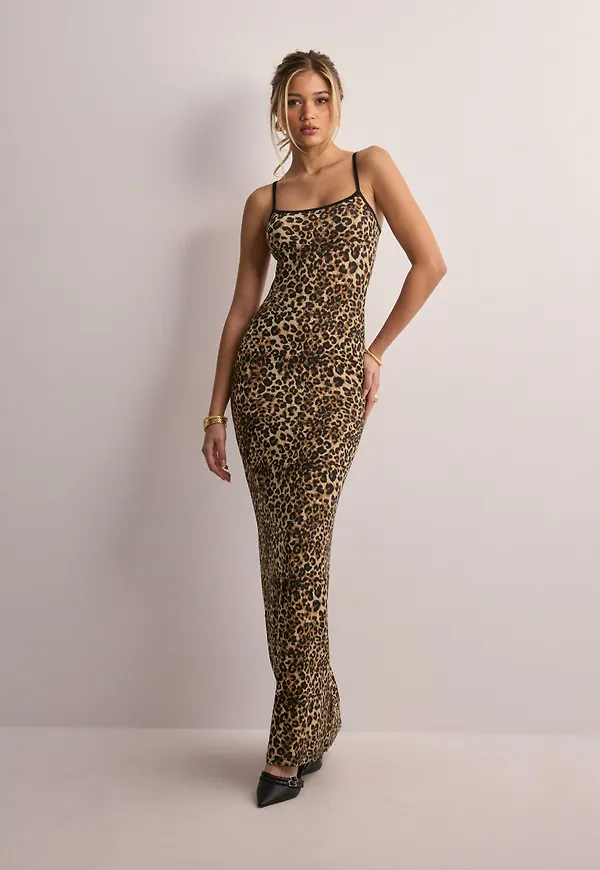 Nelly - Multi/Mönstrad - Soft Long Slip Dress