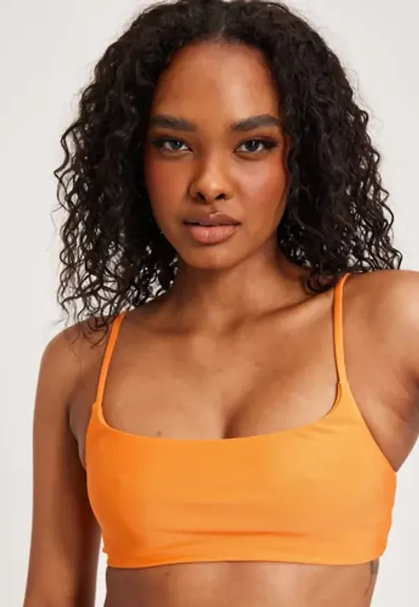 Nelly - Orange - Glassy Bikini Top
