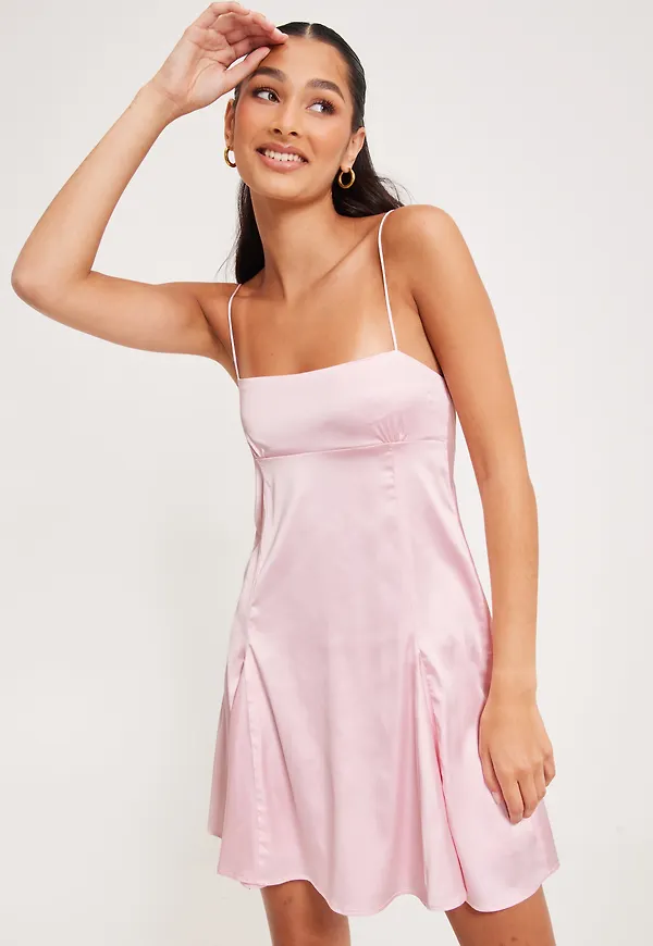 Nelly - Rosa - Delicate Bow Dress