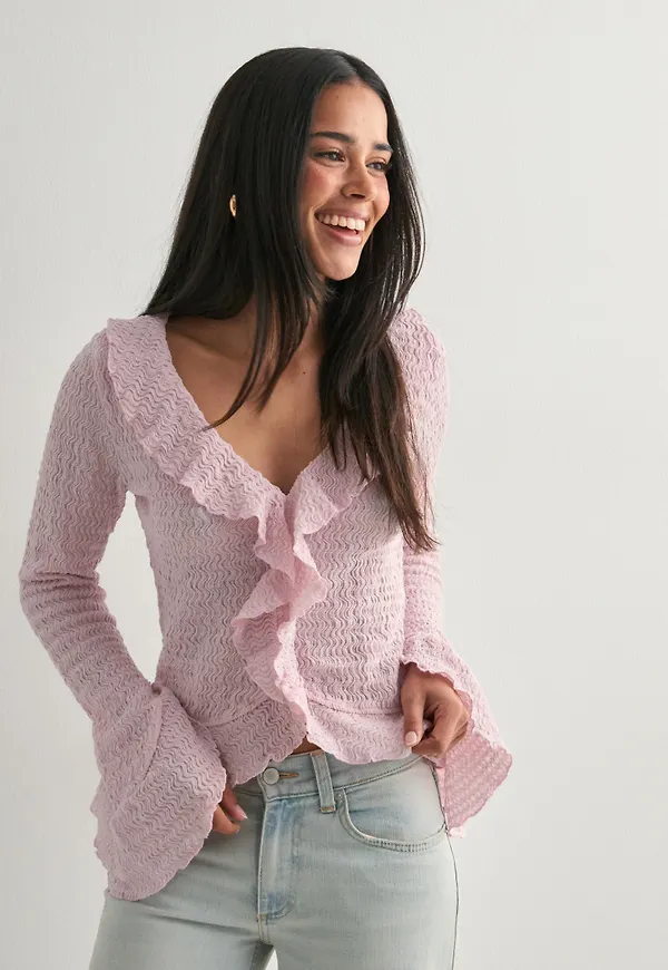 Nelly - Rosa - Lovely Frill LS Top