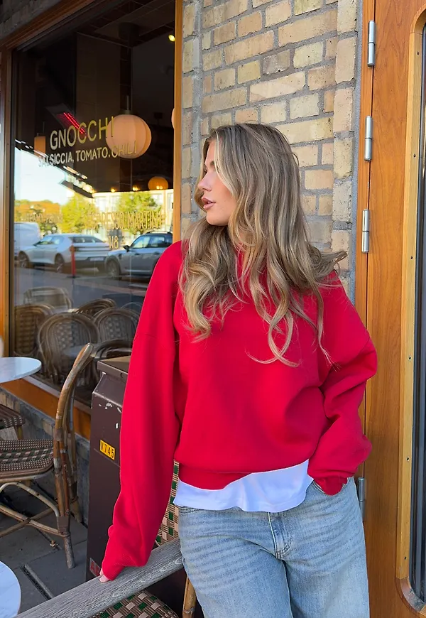Nelly - Röd - Perfect Chunky Sweater