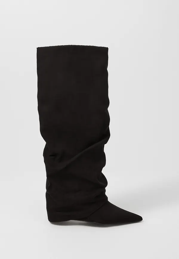 Nelly - Svart - Folded Shaft Boot