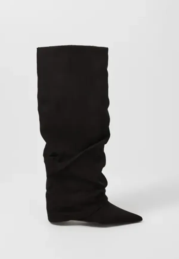 Nelly - Svart - Folded Shaft Boot