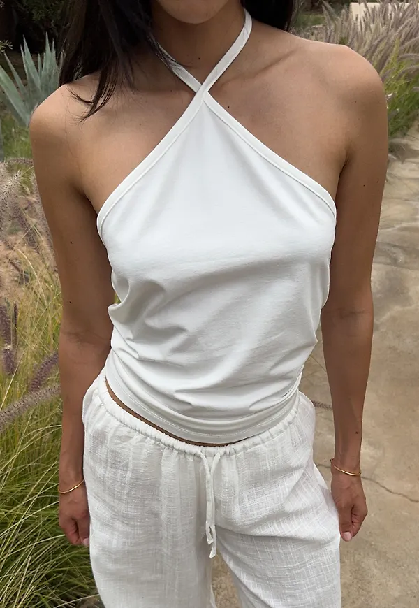 Nelly - Svart - Halterneck Loose Top