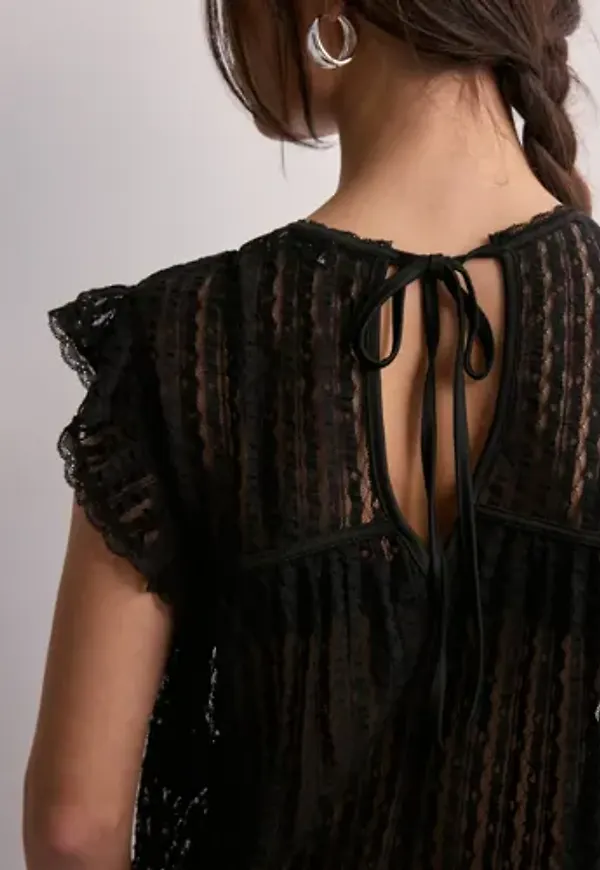 Nelly - Svart - Lovely Blouse Top