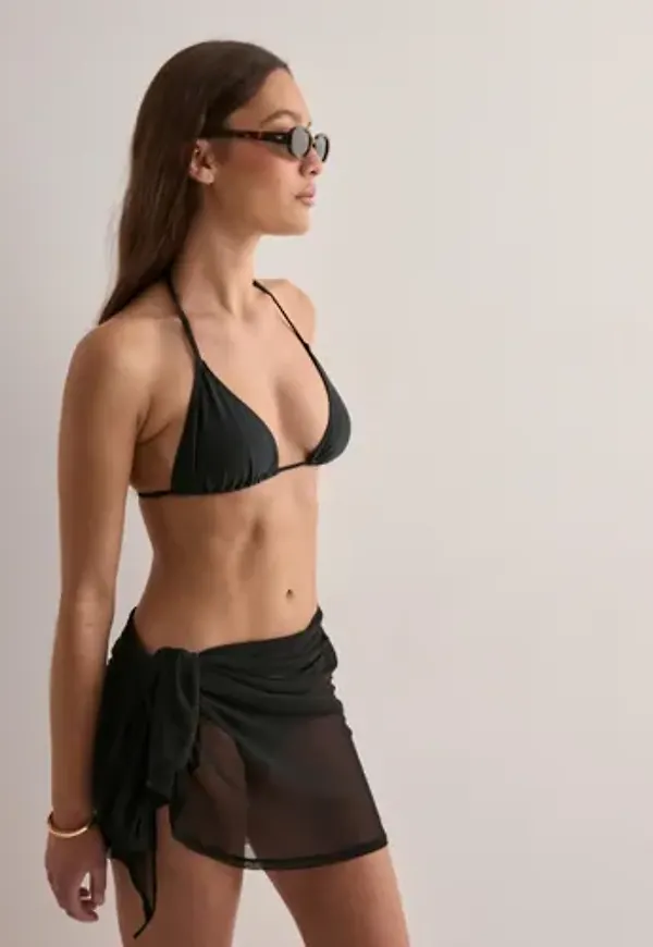 Nelly - Svart - Mesh Midi Sarong