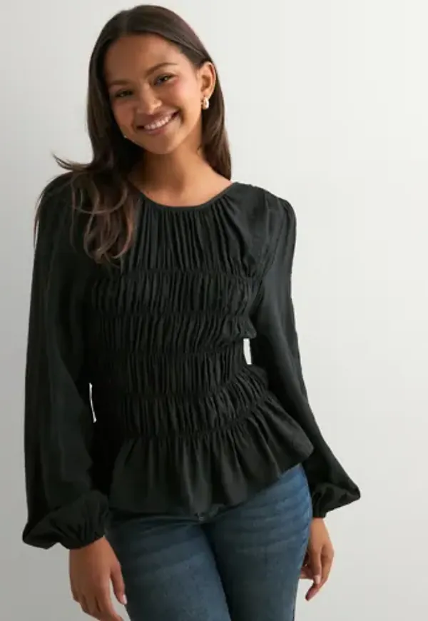 Nelly - Svart - My Best Smock Blouse