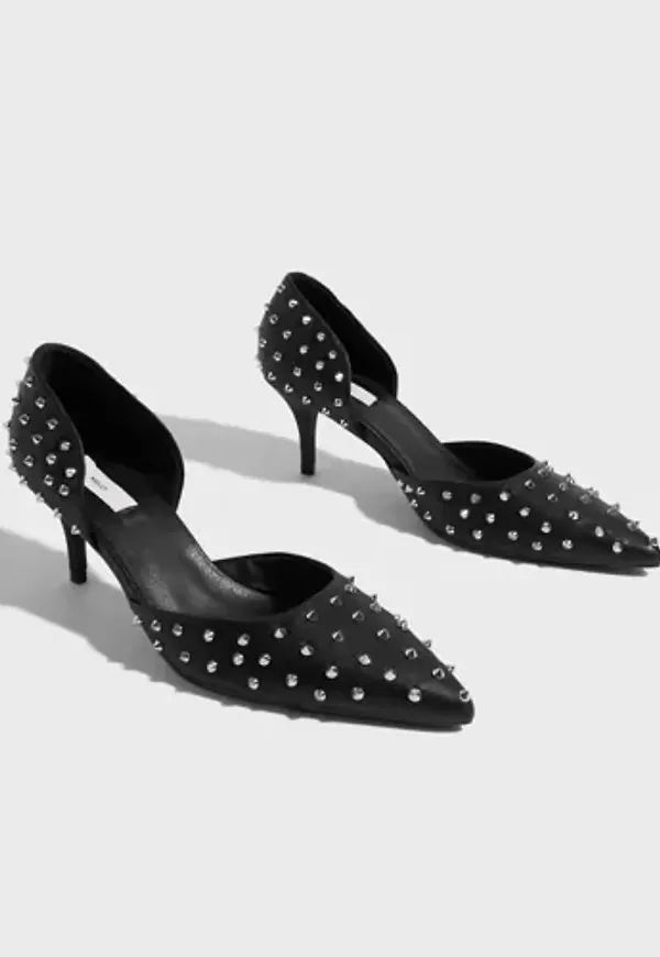 Nelly - Svart - Stud Heel