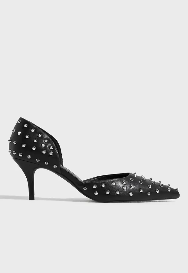 Nelly - Svart - Stud Heel