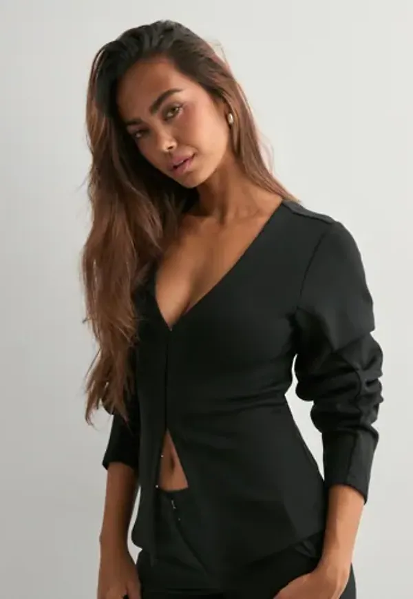 Nelly - Svart - Waist Focus Cardigan