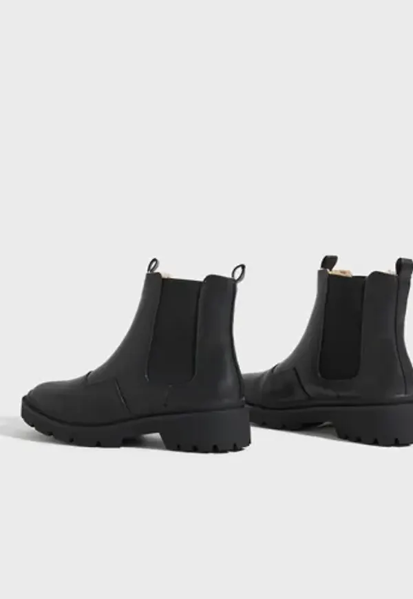 Nelly - Svart - Warm Chelsea Boot
