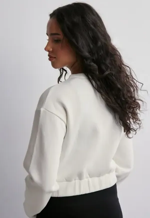 Nelly - Vit - Chunky Jacket Sweat