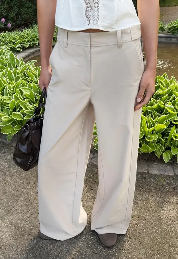 Nelly - Beige - Cargo Strap Pants