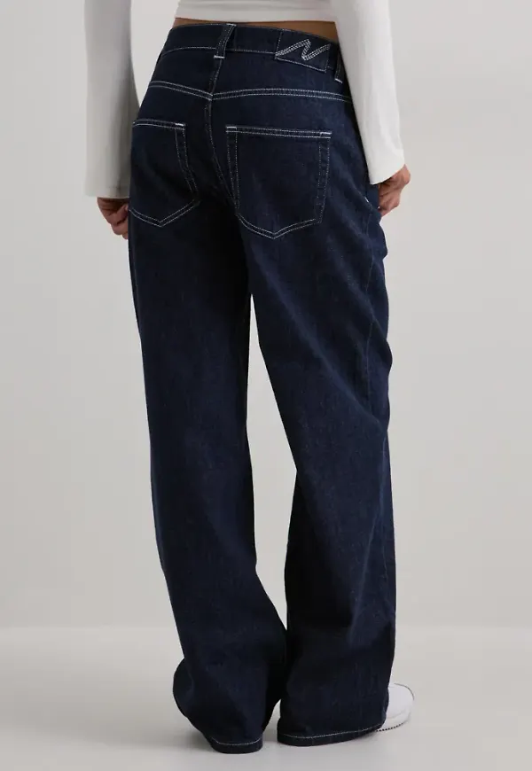 Nelly - Blå - Baggy Jeans
