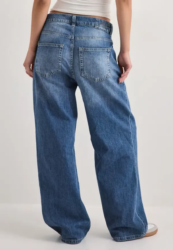 Nelly - Blå - Baggy Jeans