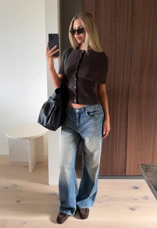 Nelly - Blå - Baggy Jeans