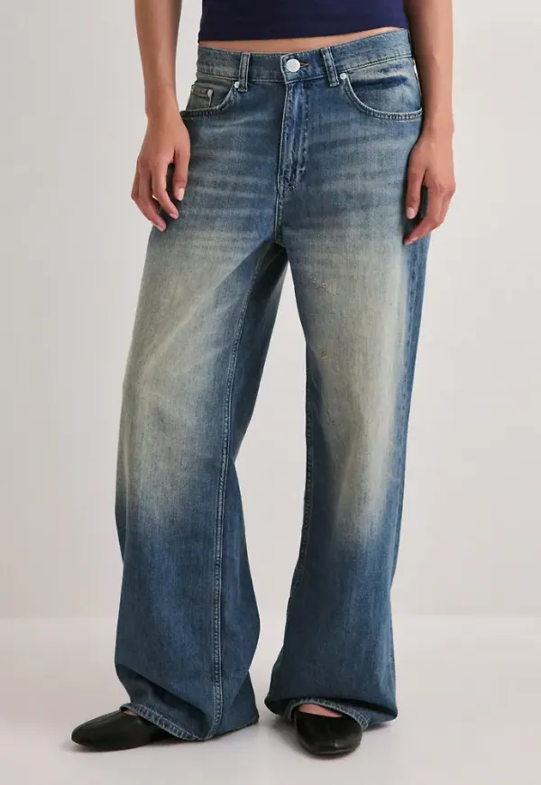 Nelly - Blå - Baggy Jeans