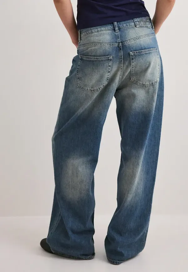 Nelly - Blå - Baggy Jeans