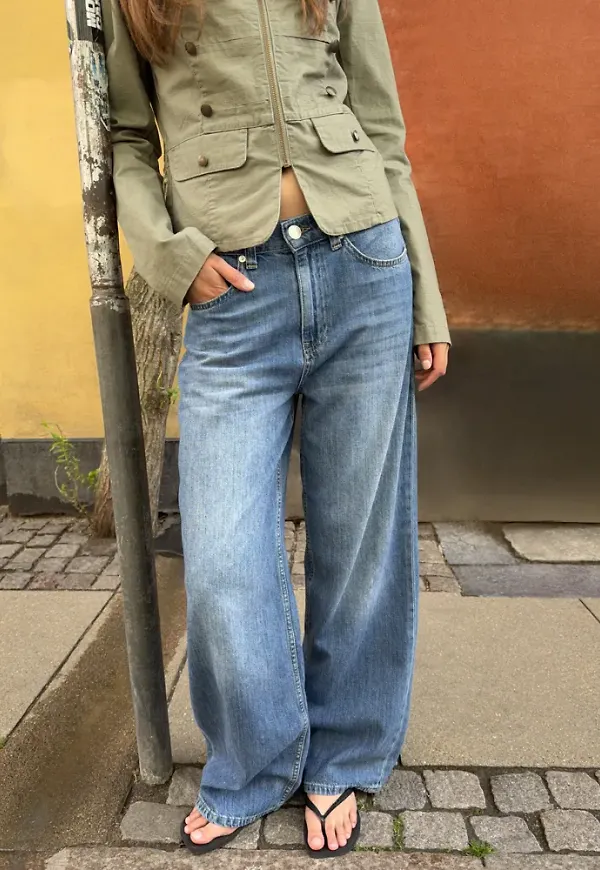Nelly - Blå - Baggy Jeans