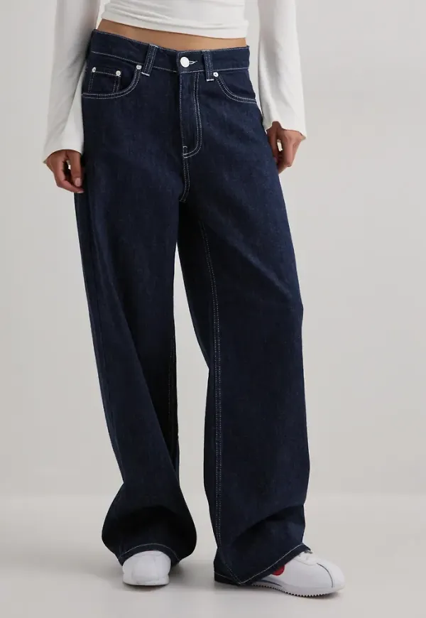 Nelly - Blå - Baggy Jeans