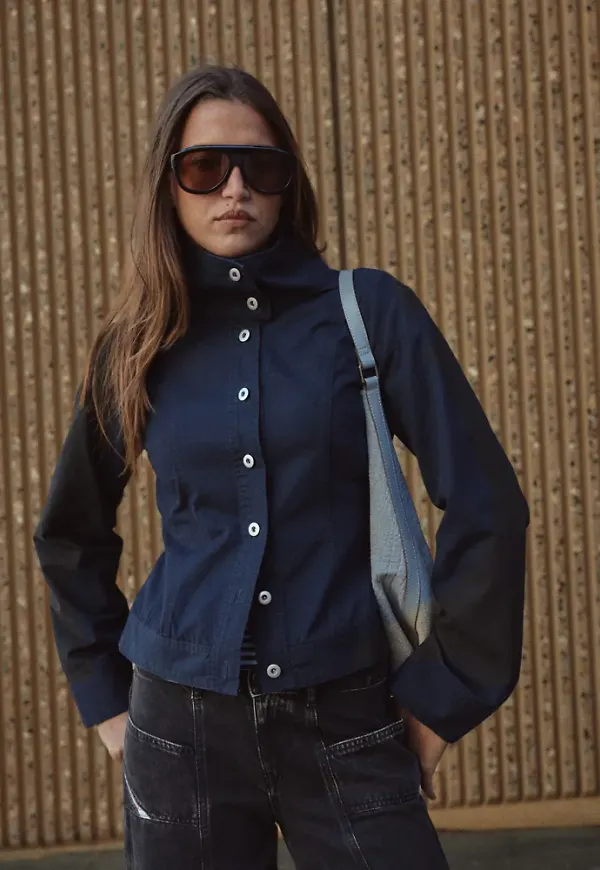 Nelly - Blå - Cargo Strap Jacket