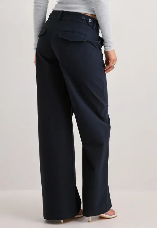 Nelly - Blå - Cargo Strap Pants