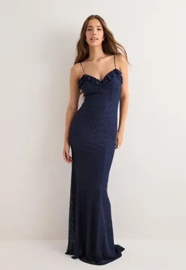 Nelly - Blå - Lovely Lace Dress
