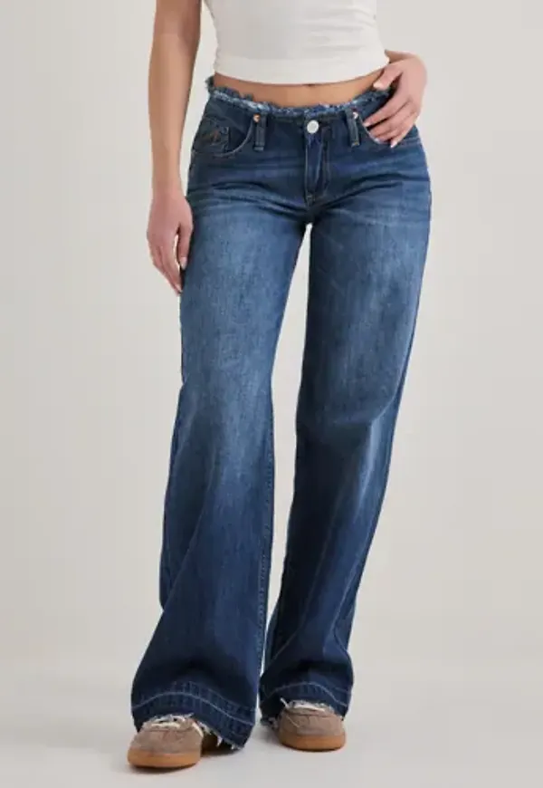 Nelly - Blå - No Waist Loose Jeans