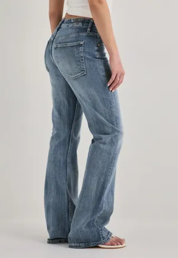 Nelly - Blå - Soft Bootcut Jeans
