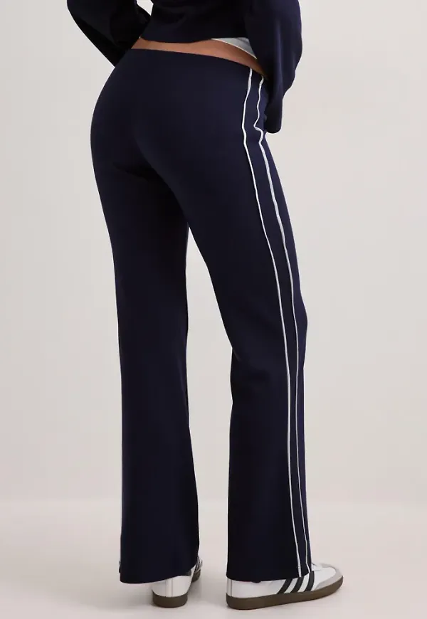 Nelly - Blå - Track Bootcut Joggers